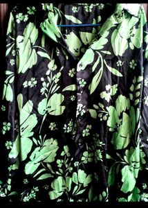 neon floral print coord set