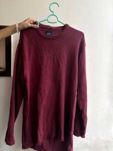 Burgundy Crewneck Sweater M