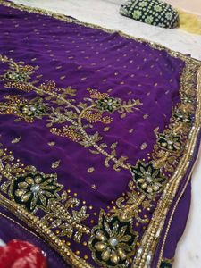 Heavy Stones Work Saree 😍