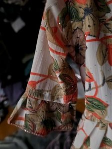 Girls Floral Print Party Dress