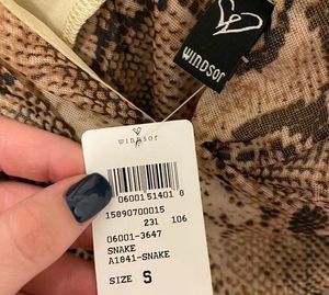 Windsor Snake Print Bell Sleeve Top
