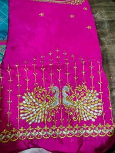 Maggam Work Pattu Blouse piece