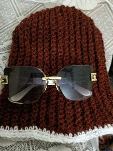 Sunglasses with Brown Hat