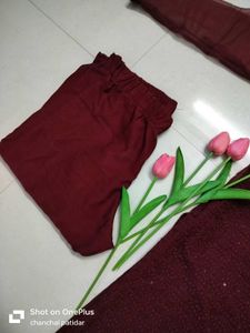 Chikankari Long Kurta Pant Set