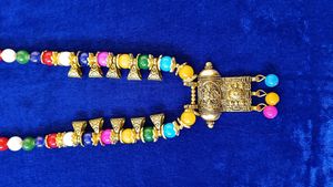 Multicolored Moti Necklace.