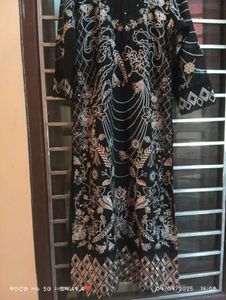 Black Embroidered Plazo Kurta Set