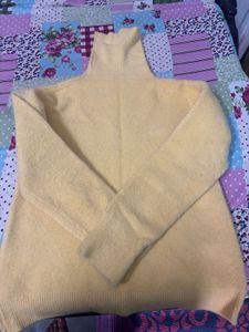 Cozy Yellow Turtleneck Sweater