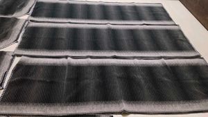 Heavy Beautiful Black And Gray 8pc Sofa Cover