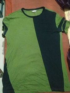 Green And Black Color T-shirt From Wrath Brand