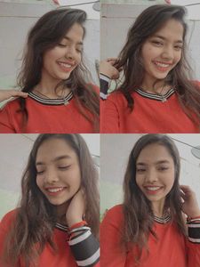 winter Red Long Sleeve Top