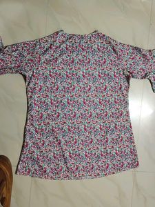 Floral Print Flutter Sleeve Dress