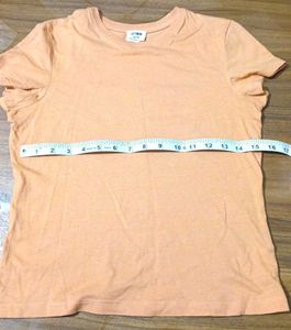 Orange Cotton T-Shirt
