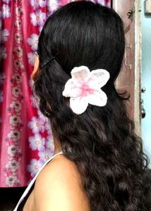 Cute crochet Flower Hair Clip