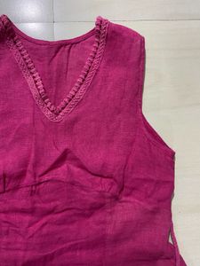 Pink Sleeveless Top