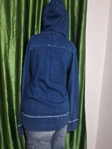 Gap Blue Knit Hoodie