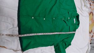 Green Zara Short Sleeve Shirt (Women's)