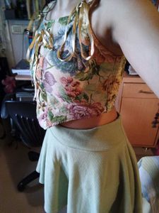 Pastel Green Skater Skirt