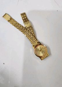Sonata Watch Golden Color