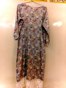 Nice Lacy Floral Kurta