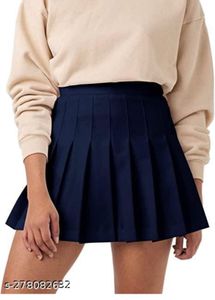 Navy Pleated Tennis Skirt