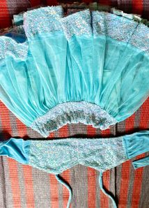 Aqua Sequin Co-ord Set