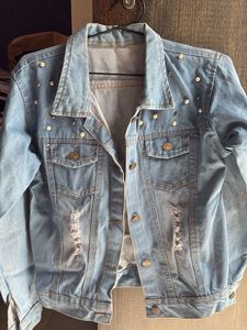 Embellished Denim Jacket For Women