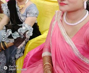 Beautiful Saree Of Two Set Half Velvet