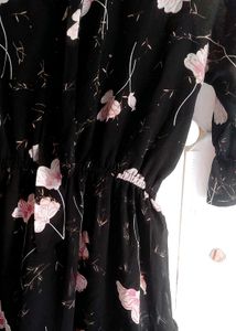 Floral Midi Ruffle Dress