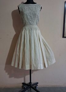 Vintage Boat Neck Dress