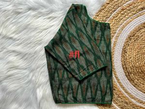 Ikkat Boat Neck Blouse