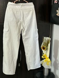 White Cargo Pants