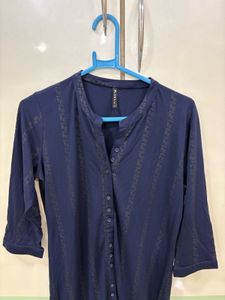 Elegant Navy Blue Kurta