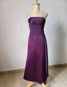 Elegant Purple Midi Dress