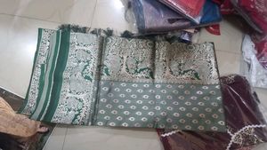 Elegant Mint Green  Saree