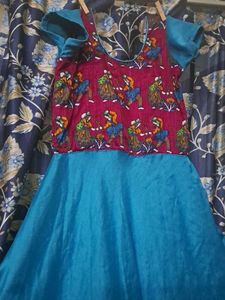Unique Print &amp; Flowy Gown