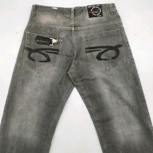 GREY BAGGY FIT JEANS FOR MEN