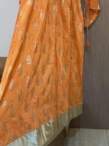 Light Orange/peach A-line Kurta