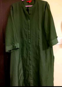 Green Button-Down Top