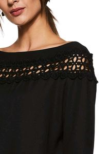 Style Quotient Black Lace Top