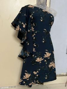 Pintrest Floral One-Shoulder Dress