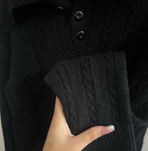 Black Ribbed Pullover