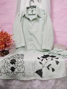 Embroidered cord set
