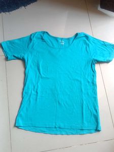 Turquoise Basic Tee