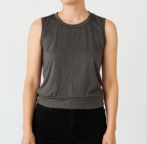 Gray Sleeveless Top