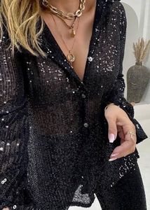 Party Imported Sequin Embellished Top