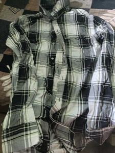 Black &amp; White Plaid Button-Down
