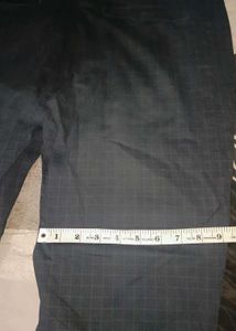 Dark Blue Patterned Trousers