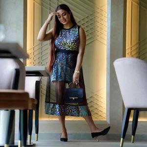 Co-ord Dress with net skirt