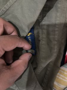 Polo ralph lauren olive green cotton shirt