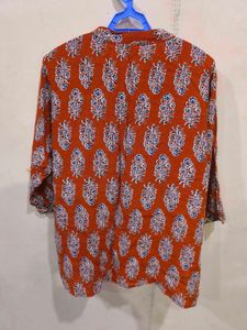 Orange shirt kurti